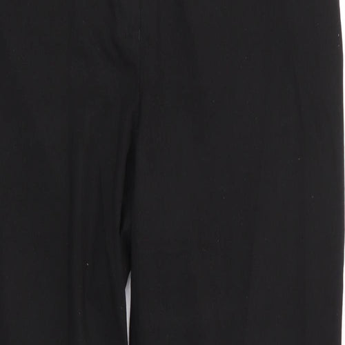 Next Tailoring Womens Black  Polyester Trousers  Size 14 L29 in Regular