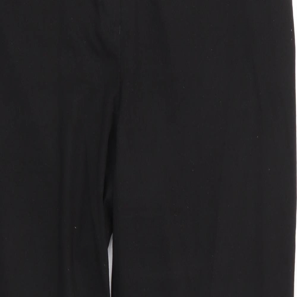 Next Tailoring Womens Black  Polyester Trousers  Size 14 L29 in Regular