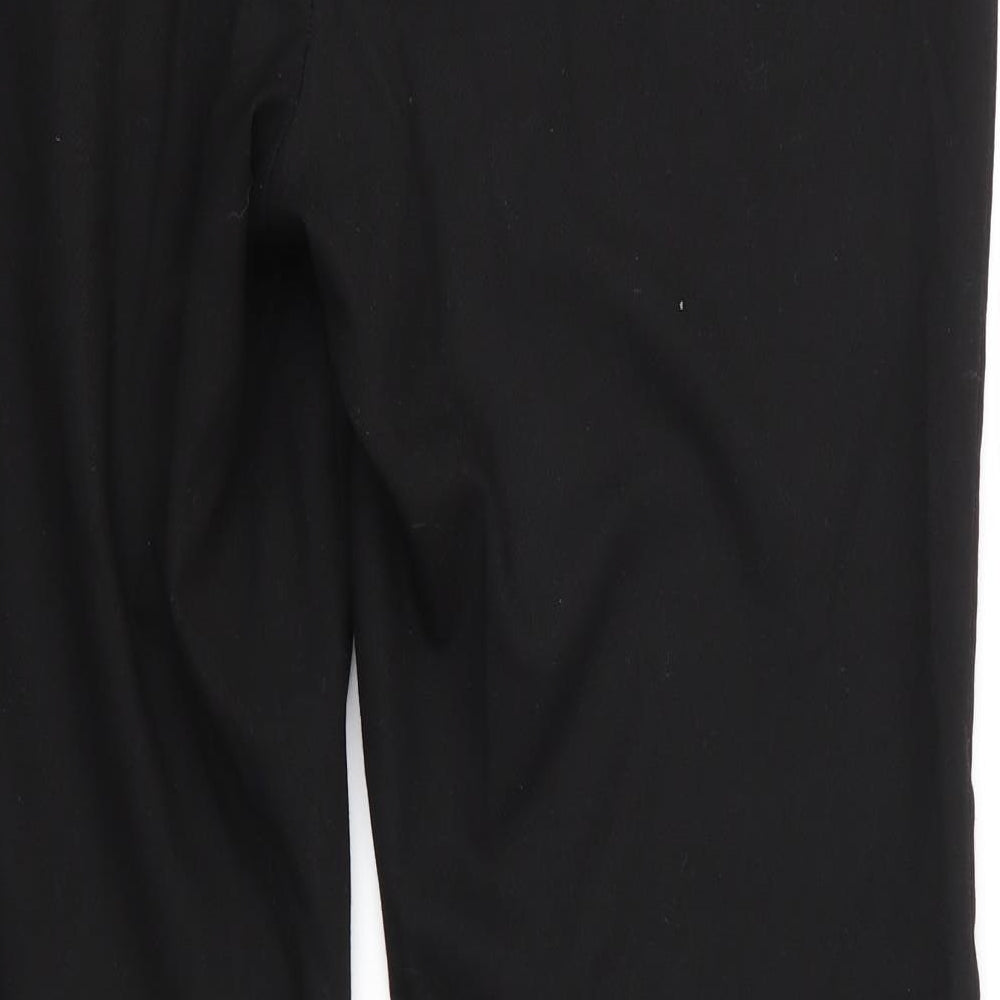 Next Tailoring Womens Black  Polyester Trousers  Size 14 L29 in Regular