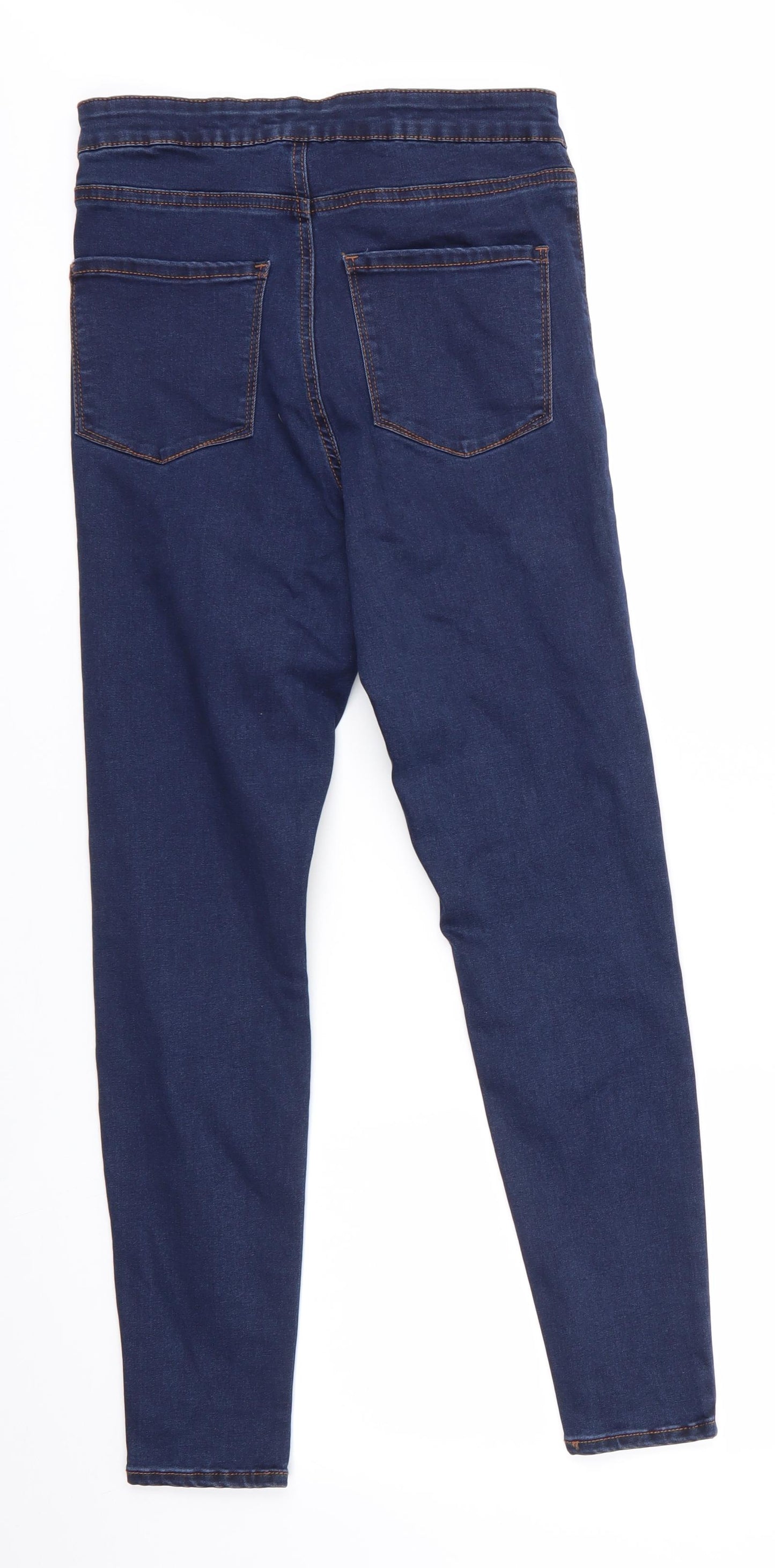 Denim Co Womens Blue  Cotton Skinny Jeans Size 10 L27 in Regular  - Indigo Mix