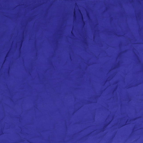 MNG Mens Blue    Button-Up Size M Collared  - Royal Blue