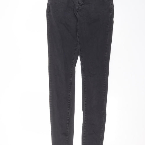 Denim & Co. Womens Black  Cotton Skinny Jeans Size 10 L31 in Regular