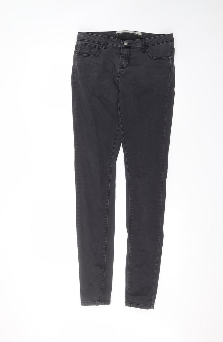 Denim & Co. Womens Black Cotton Skinny Jeans Size 10 L31 in Regular