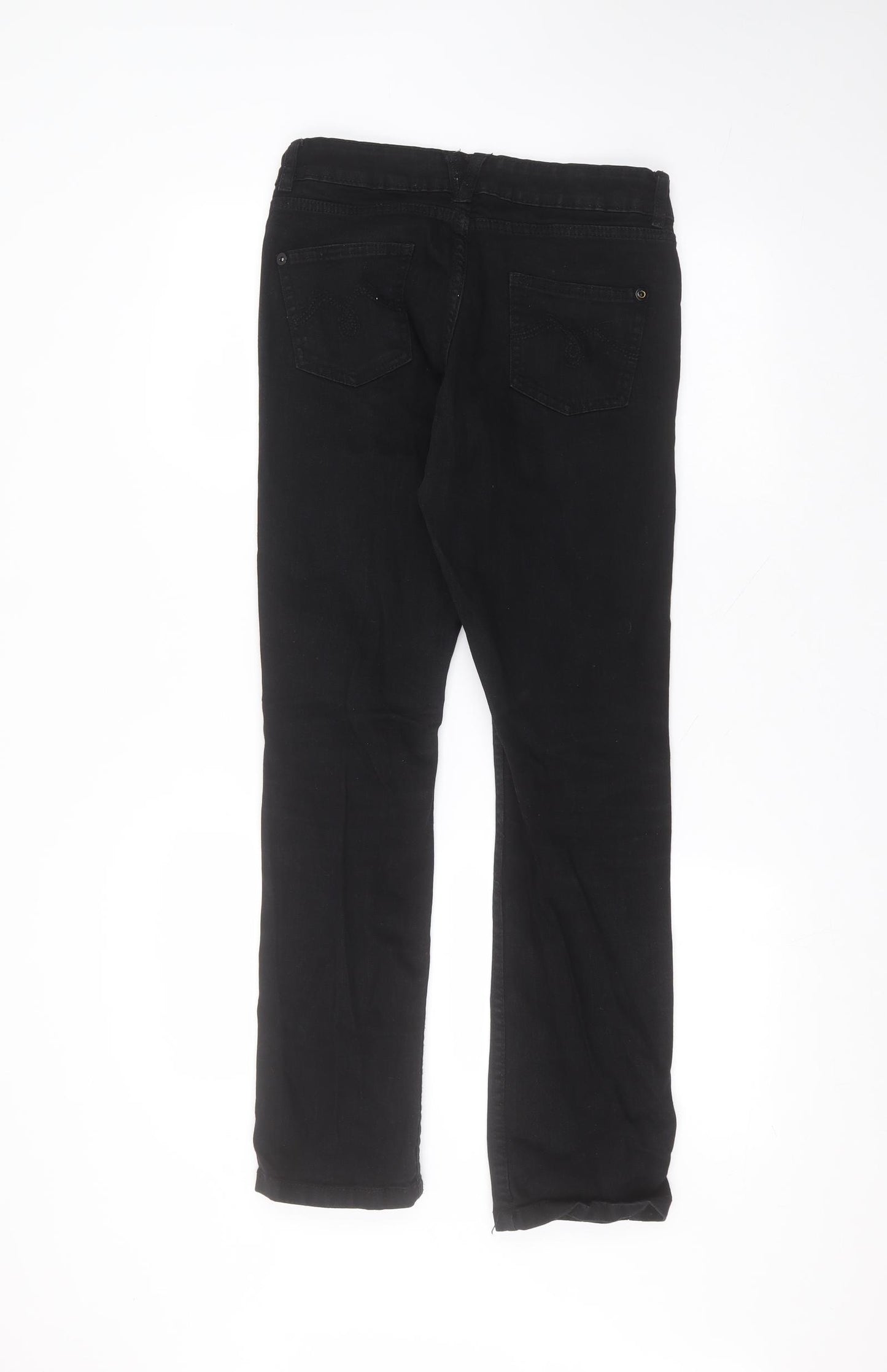 falmer Womens Black  Cotton Skinny Jeans Size 12 L28 in Regular