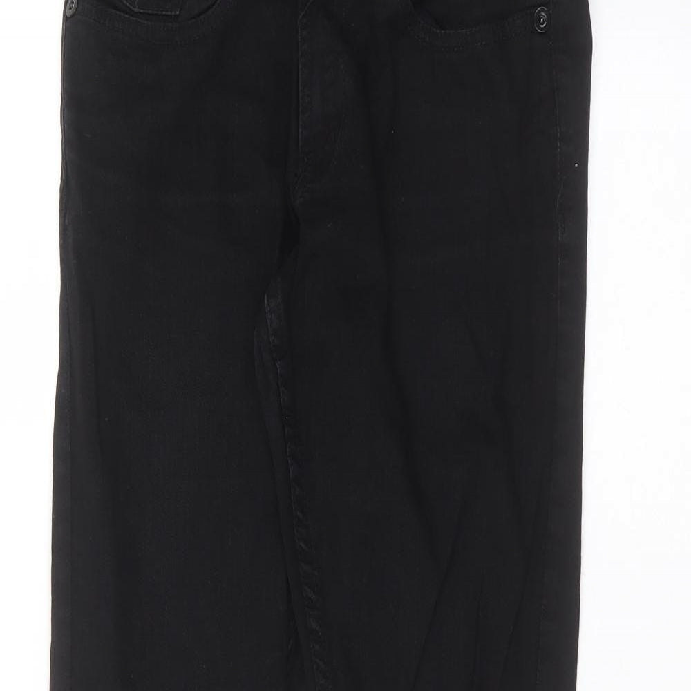 falmer Womens Black  Cotton Skinny Jeans Size 12 L28 in Regular