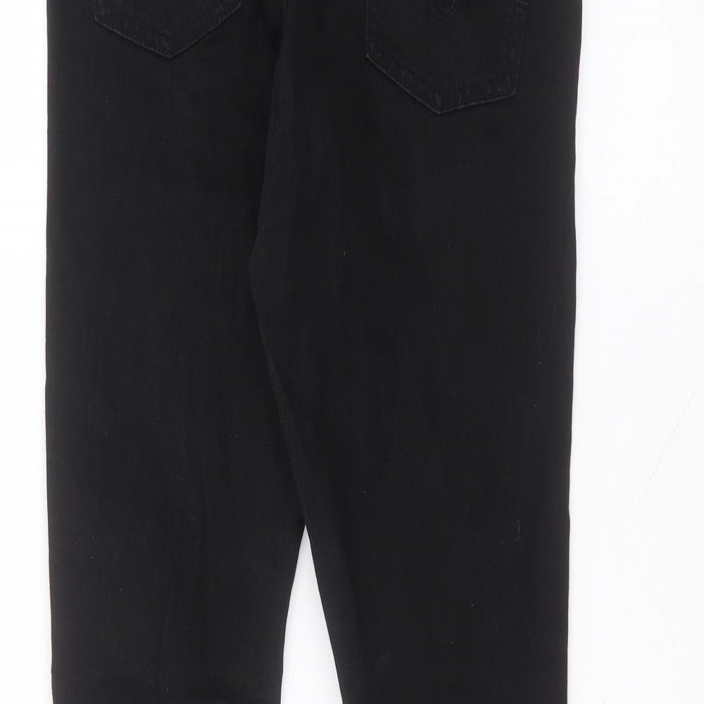 falmer Womens Black  Cotton Skinny Jeans Size 12 L28 in Regular