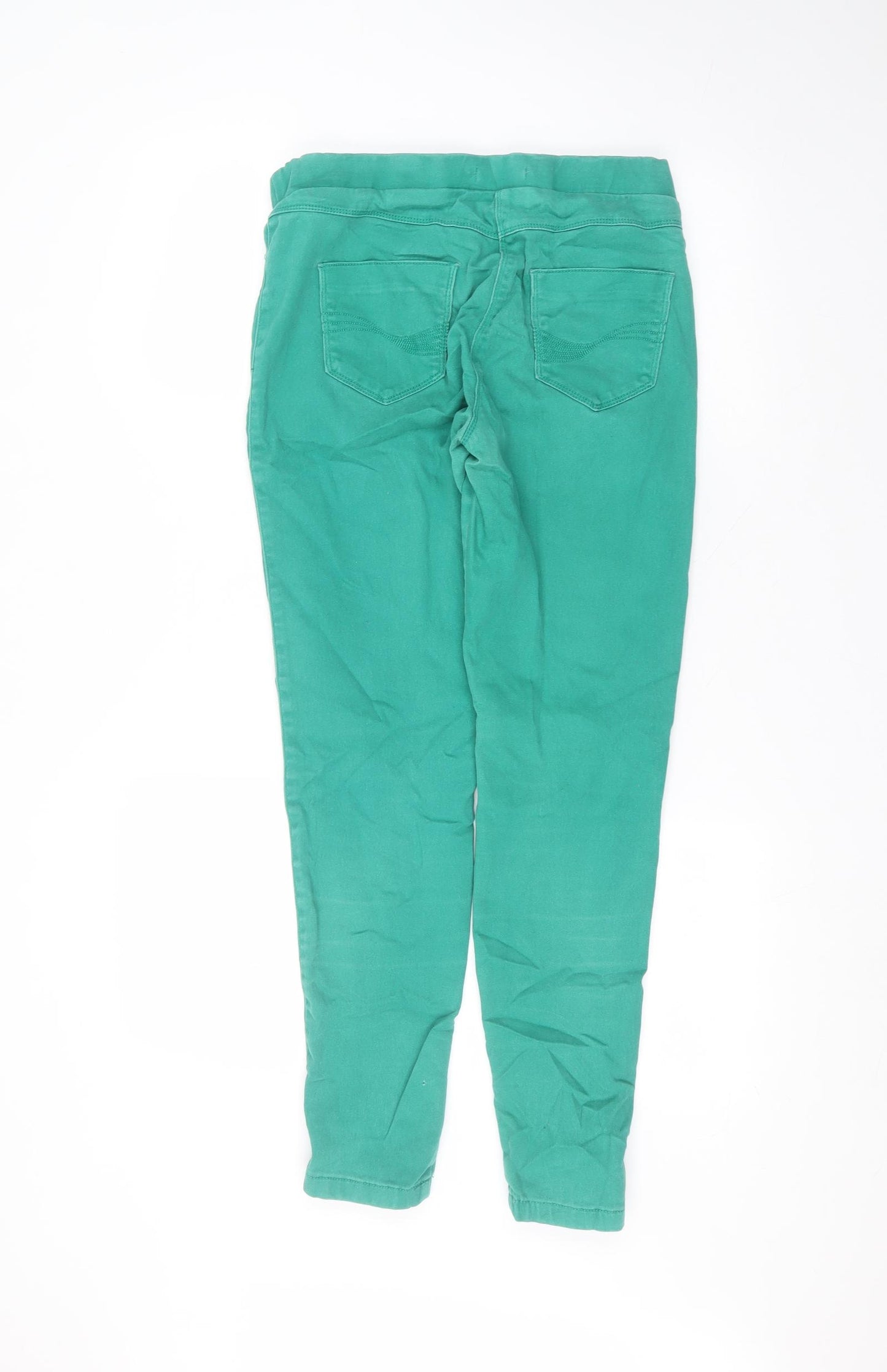 TU Womens Green  Cotton Skinny Jeans Size 12 L27 in Regular