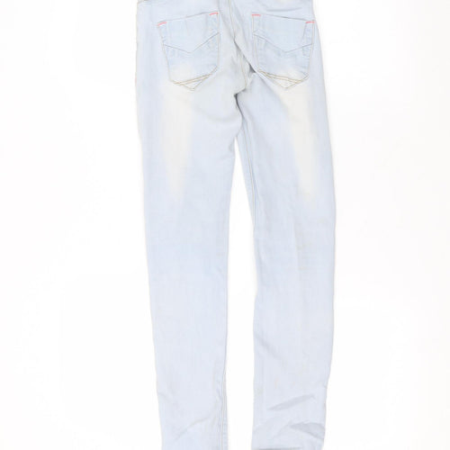 Blue System Womens Blue  Cotton Skinny Jeans Size 10 L26 in Regular
