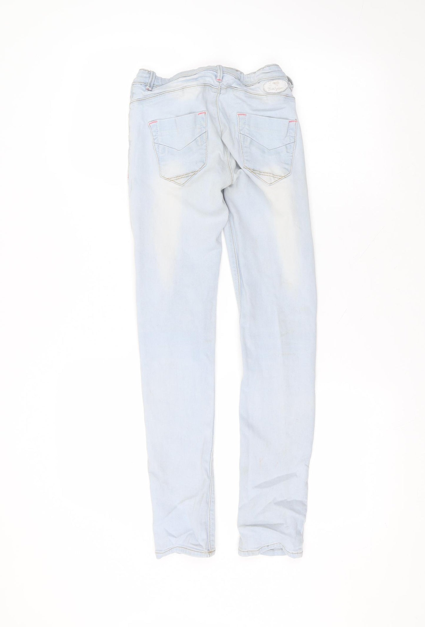 Blue System Womens Blue  Cotton Skinny Jeans Size 10 L26 in Regular