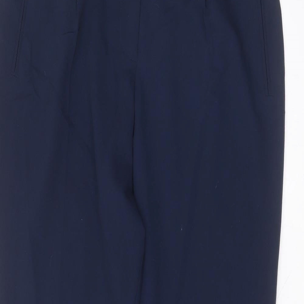 Dorothy Perkins Womens Blue  Polyester Trousers  Size 14 L27 in Regular