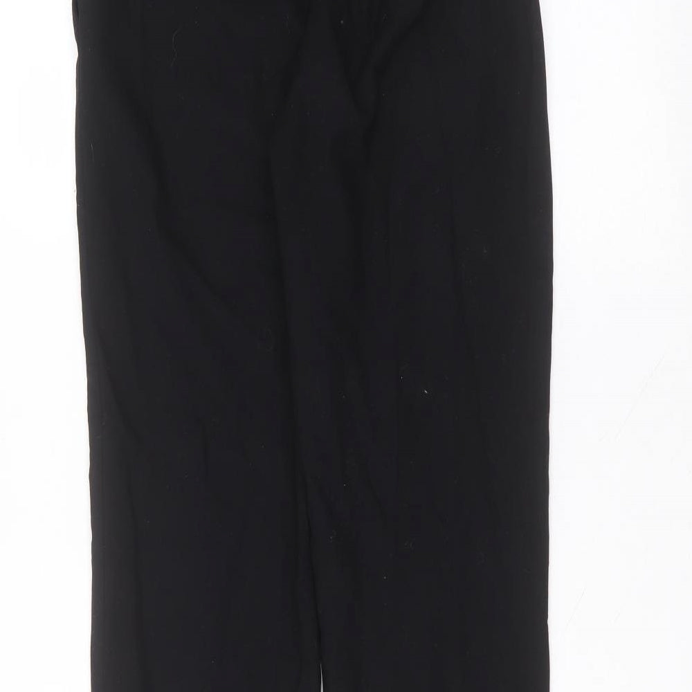 Zara Womens Black  Polyester Trousers  Size XS L27 in Regular
