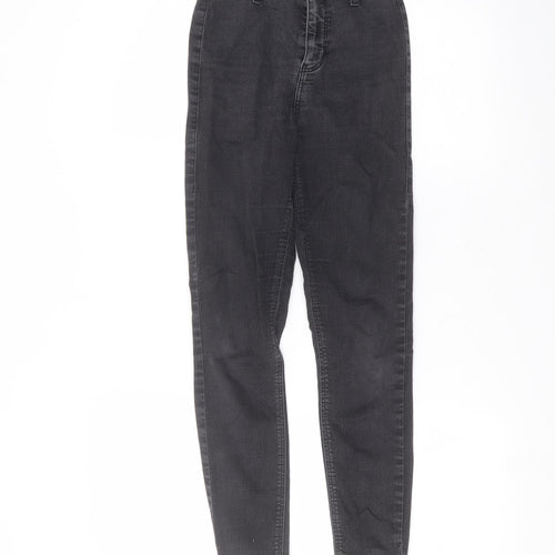 Topshop Womens Black  Cotton Skinny Jeans Size 22 in L24 in Regular