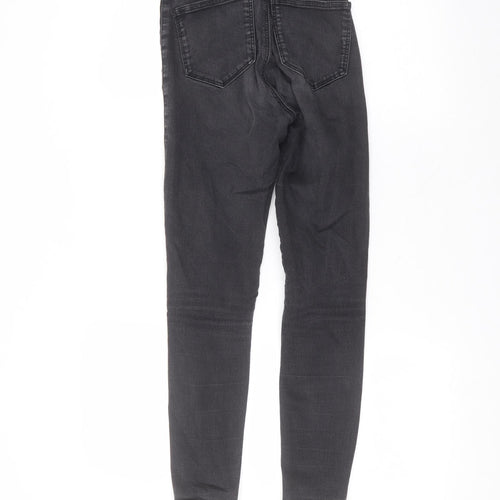Topshop Womens Black  Cotton Skinny Jeans Size 22 in L24 in Regular