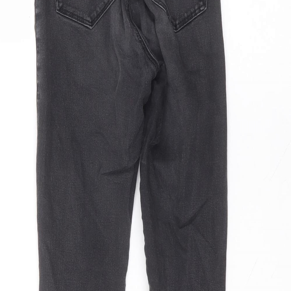 Topshop Womens Black  Cotton Skinny Jeans Size 22 in L24 in Regular
