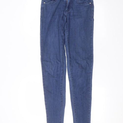 Only Womens Blue  Viscose Skinny Jeans Size S L30 in Regular