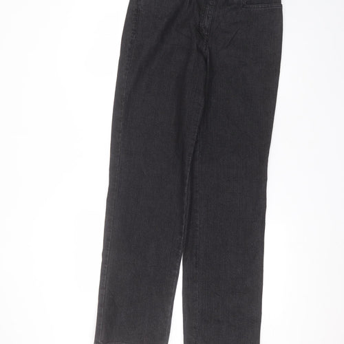 Zaerres Womens Black  Cotton Straight Jeans Size 10 L30 in Regular