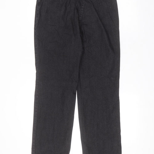 Zaerres Womens Black  Cotton Straight Jeans Size 10 L30 in Regular