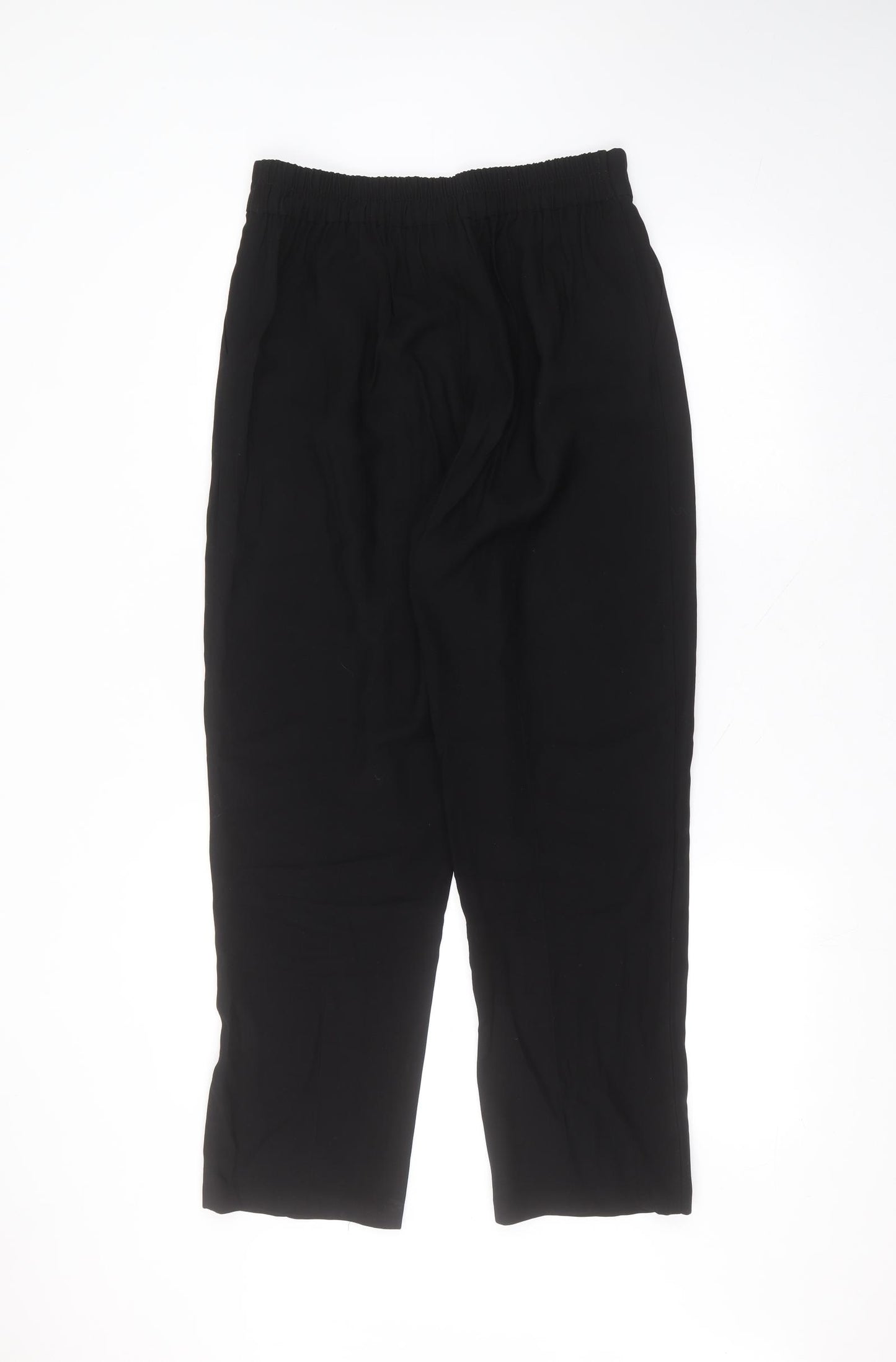 Primark Womens Black  Viscose Trousers  Size 12 L27 in Regular