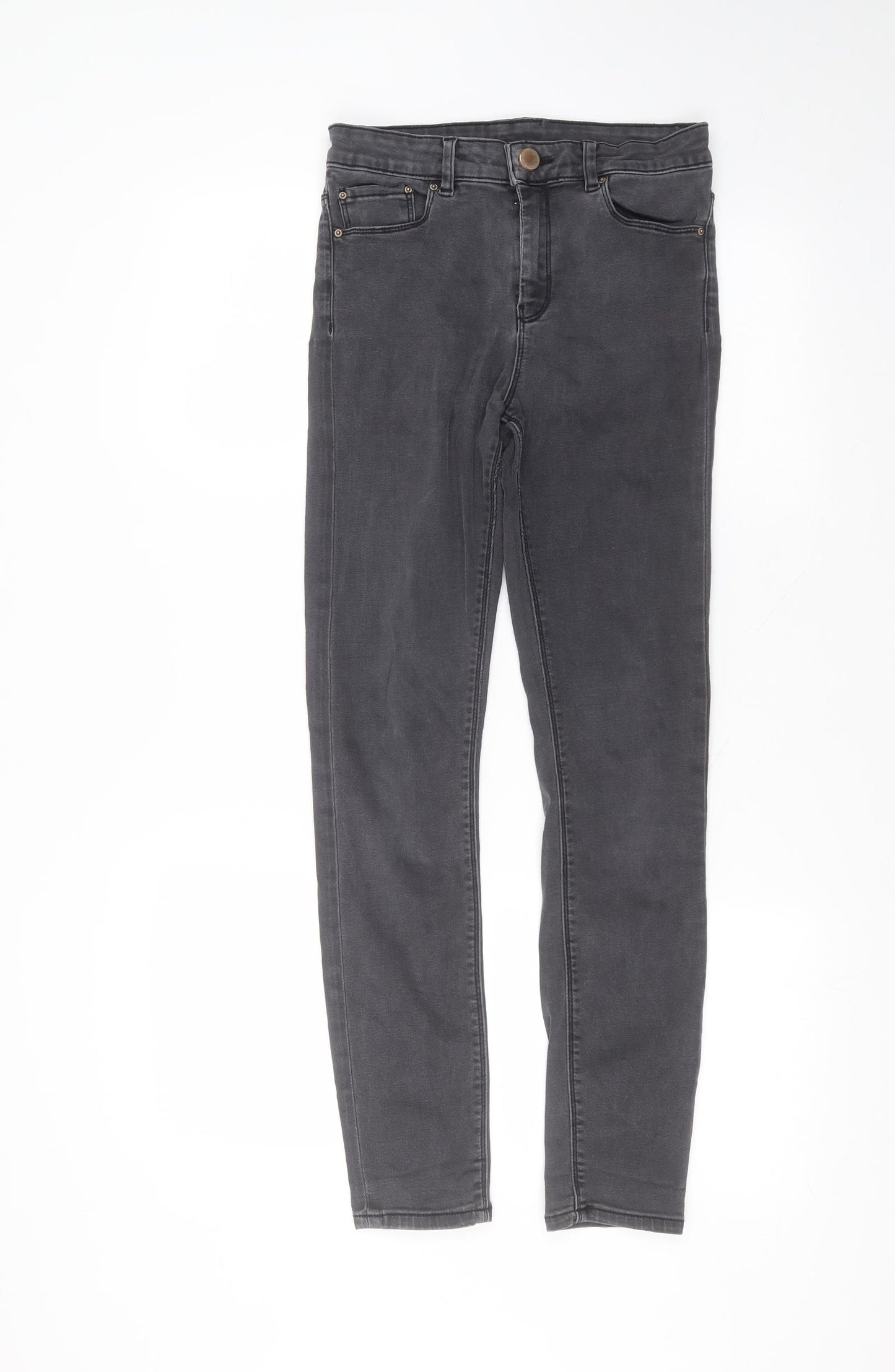 ASOS Womens Grey  Cotton Skinny Jeans Size 26 in L32 in Regular