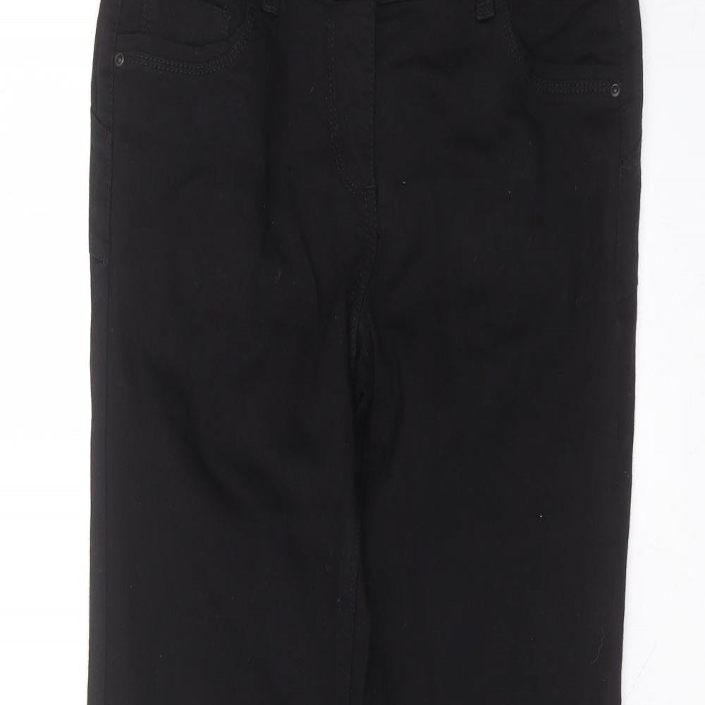 NEXT Womens Black  Cotton Straight Jeans Size 12 L28 in Regular