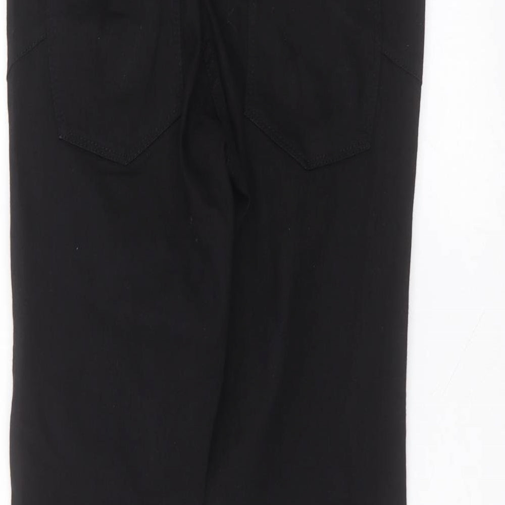 NEXT Womens Black  Cotton Straight Jeans Size 12 L28 in Regular