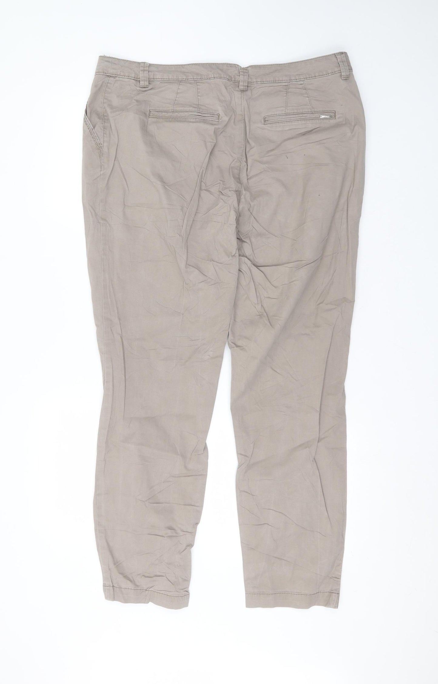 Yessica Womens Brown  Cotton Skinny Jeans Size 16 L28 in Regular