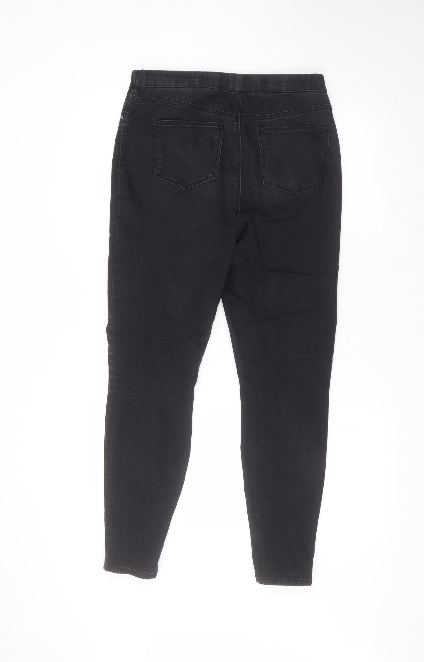 Matalan Womens Black  Cotton Skinny Jeans Size 10 L27 in Regular