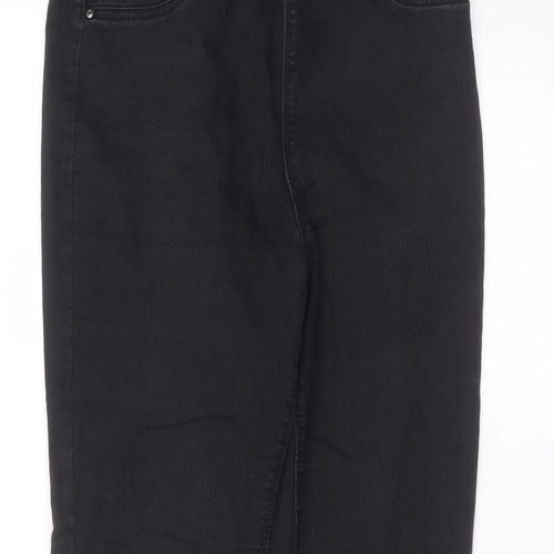 Matalan Womens Black  Cotton Skinny Jeans Size 10 L27 in Regular