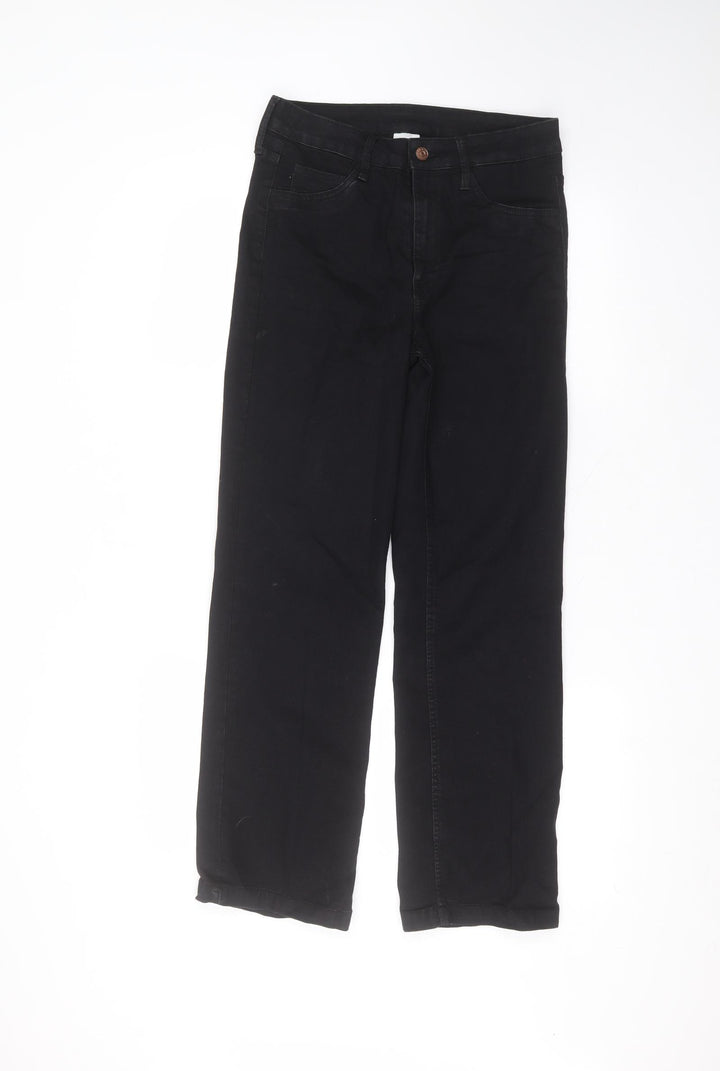 H&M Womens Black  Cotton Skinny Jeans Size 28 in L27 in Regular