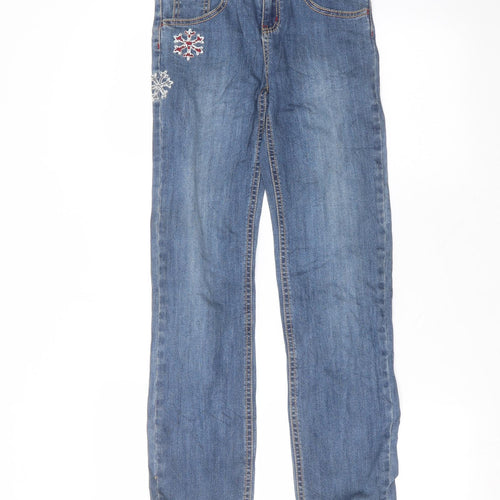 Gymboree Womens Blue  Cotton Skinny Jeans Size 12 L27 in Regular