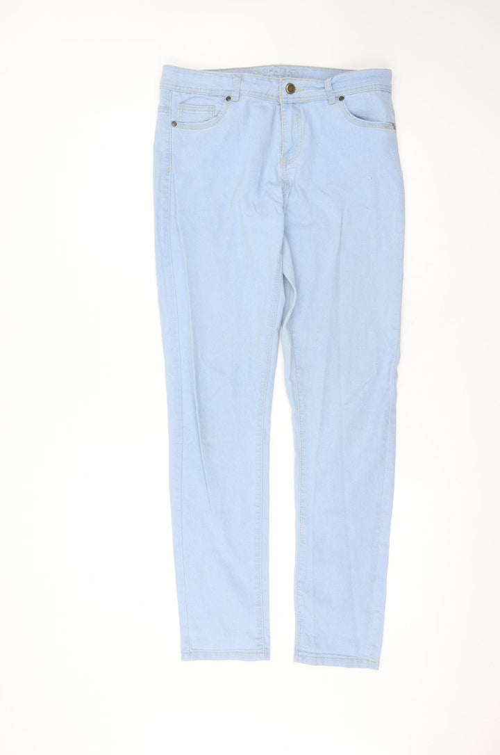 originals Womens Blue Cotton Skinny Jeans Size 12 L29 in Regular