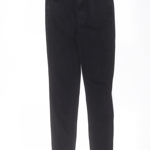 Preworn Womens Black  Cotton Skinny Jeans Size 10 L27 in Regular