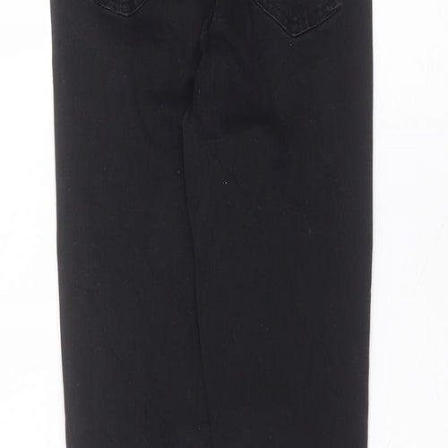 Preworn Womens Black  Cotton Skinny Jeans Size 10 L27 in Regular