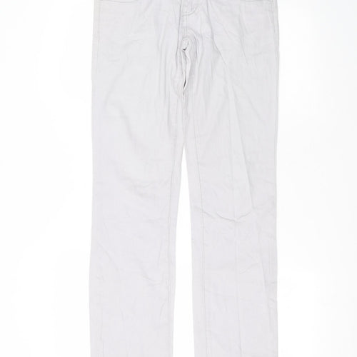 miss Womens Grey  Cotton Skinny Jeans Size 12 L30 in Regular