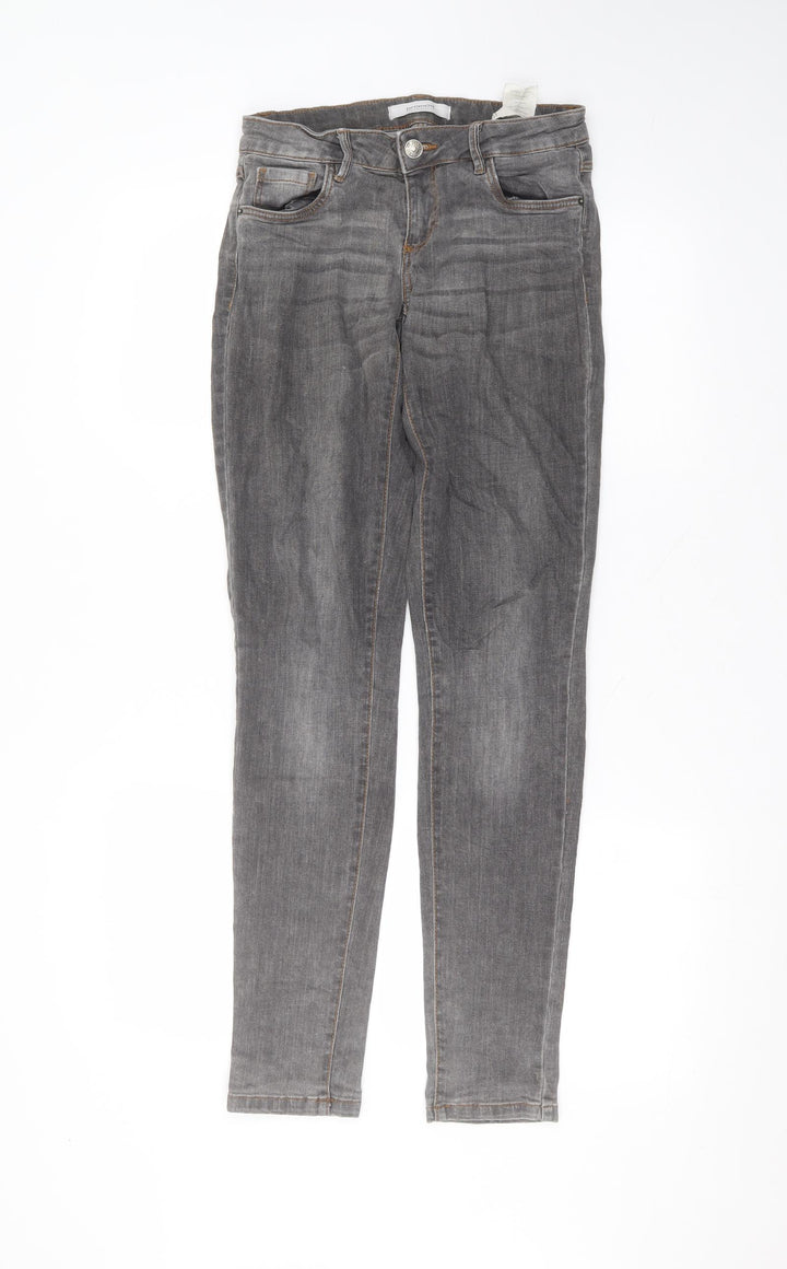 promoq Womens Black  Cotton Skinny Jeans Size 6 L29 in Regular