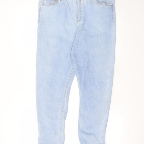 ASOS Womens Blue  Cotton Skinny Jeans Size 34 in L25 in Regular