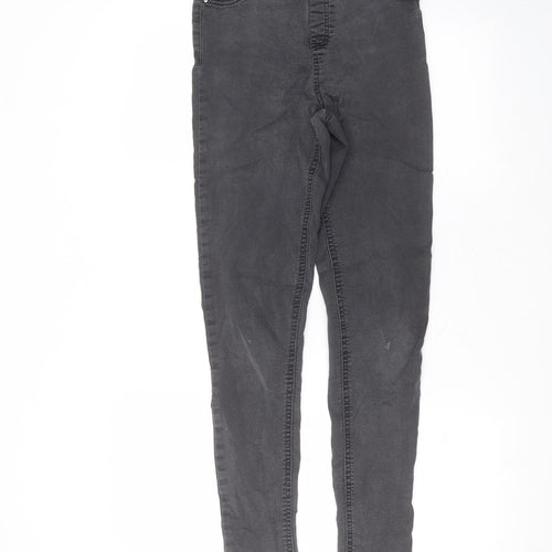F&F Womens Black  Cotton Skinny Jeans Size 10 L26 in Regular