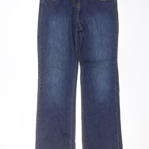 TU Womens Blue  Cotton Straight Jeans Size 10 L29 in Regular