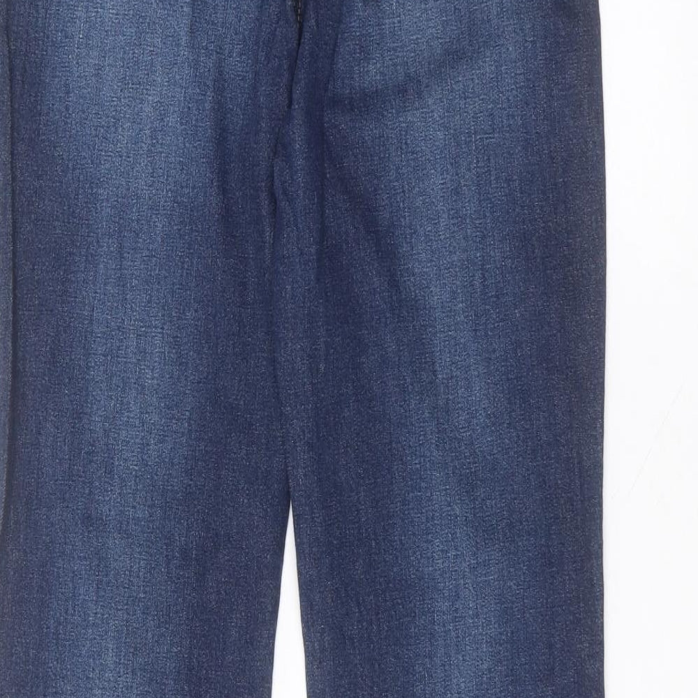 TU Womens Blue  Cotton Straight Jeans Size 10 L29 in Regular