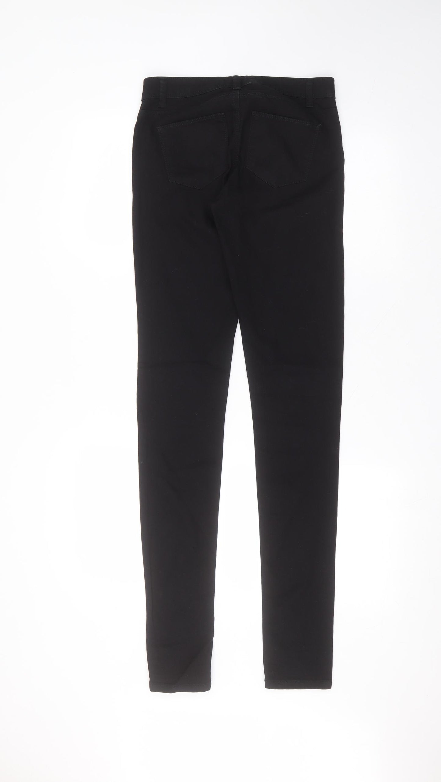 Denim & Co. Womens Black  Cotton Skinny Jeans Size 6 L33 in Regular