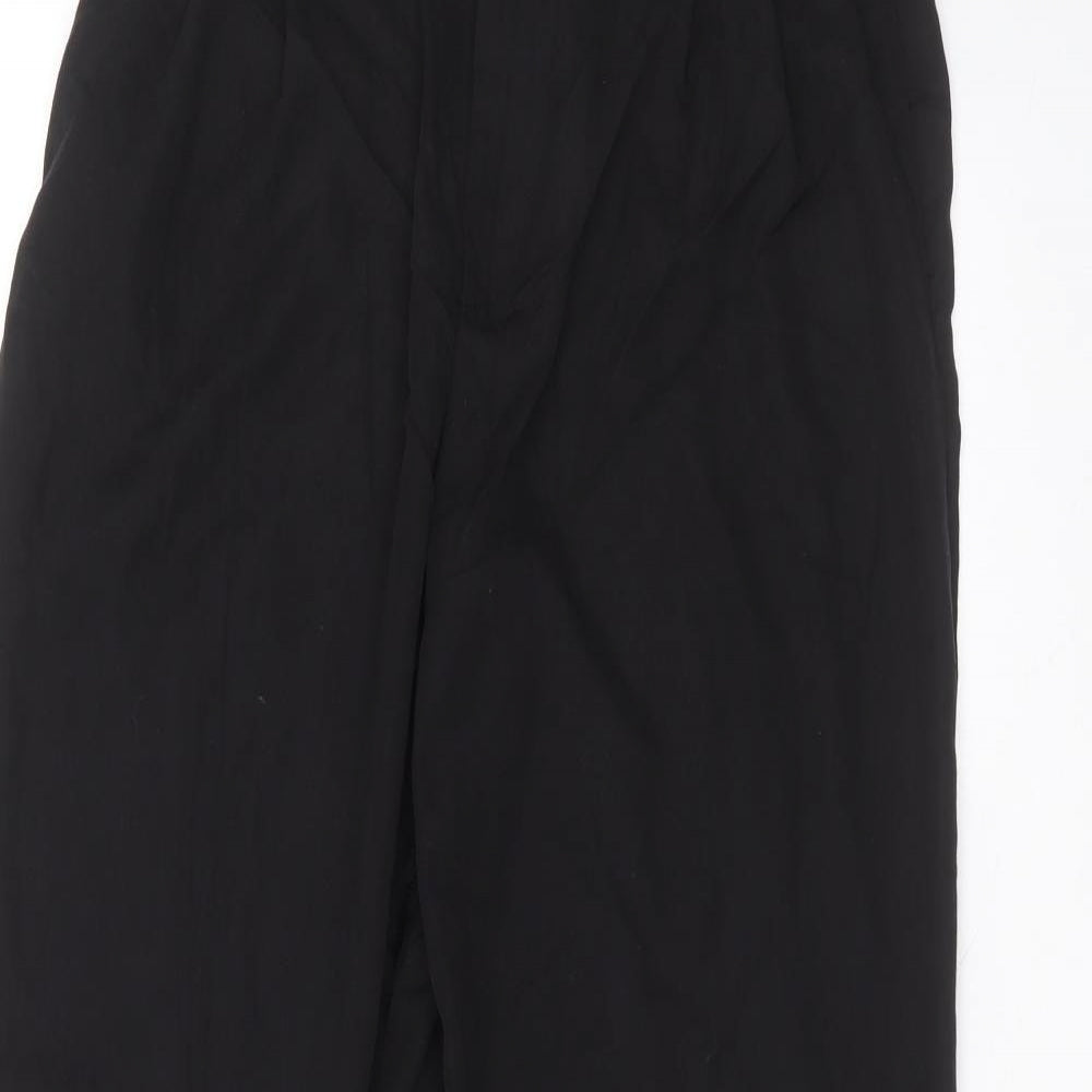 Zara Womens Black  Lyocell Trousers  Size L L27 in Regular