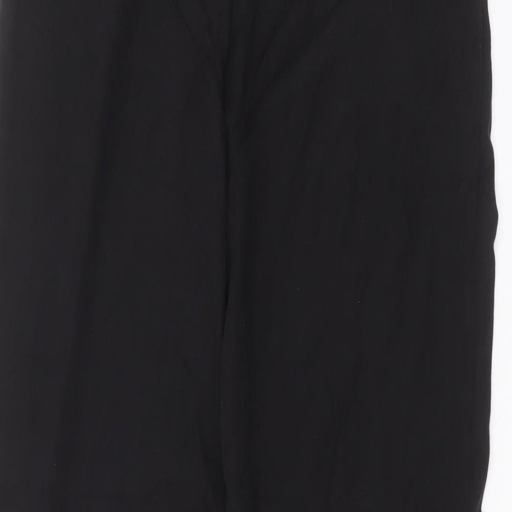 Zara Womens Black  Lyocell Trousers  Size L L27 in Regular