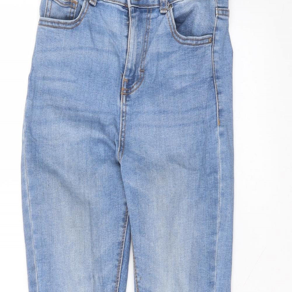 Denim & Co. Womens Blue  Cotton Skinny Jeans Size 10 L26 in Regular