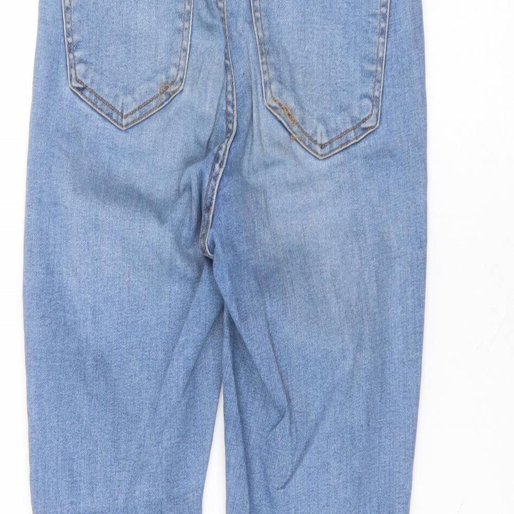 Denim & Co. Womens Blue  Cotton Skinny Jeans Size 10 L26 in Regular