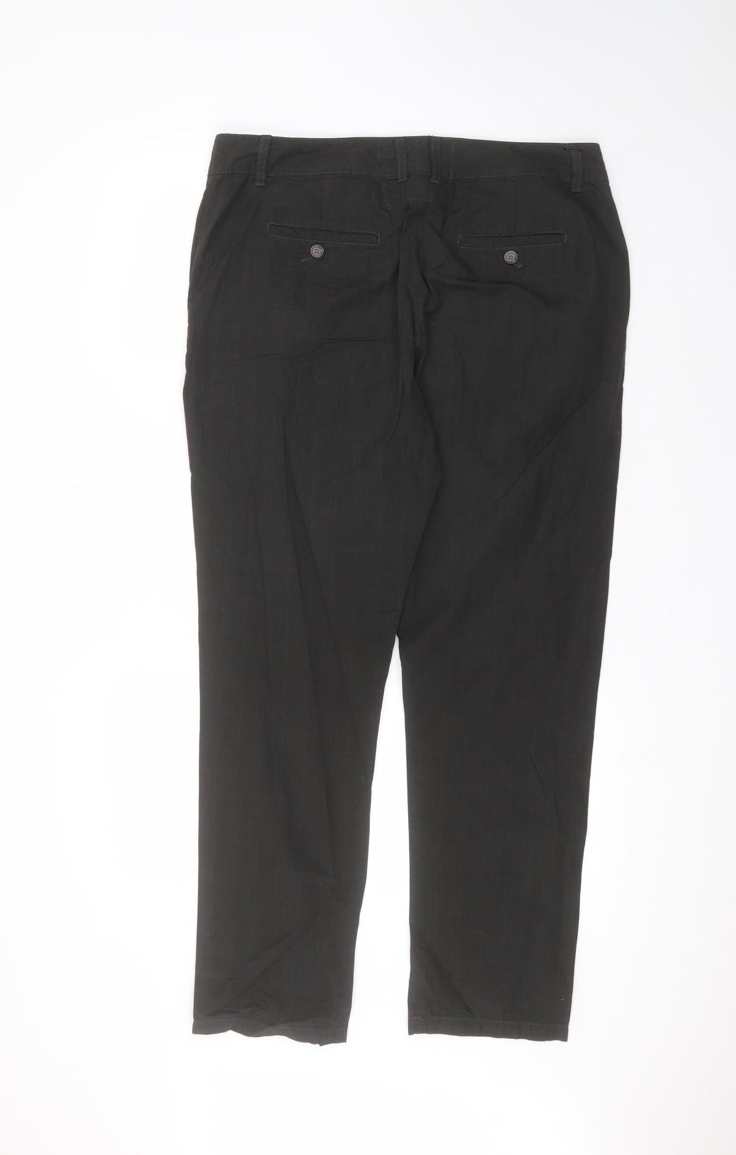falmer Womens Green  Cotton Trousers  Size 14 L28 in Regular