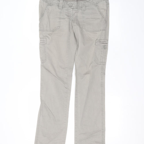 H&M Womens Brown  Cotton Skinny Jeans Size 8 L30 in Regular