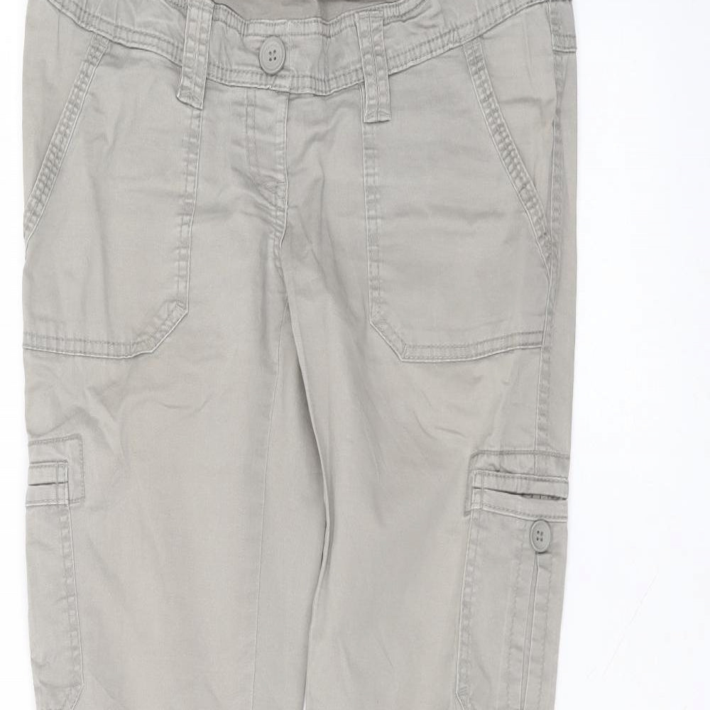 H&M Womens Brown  Cotton Skinny Jeans Size 8 L30 in Regular