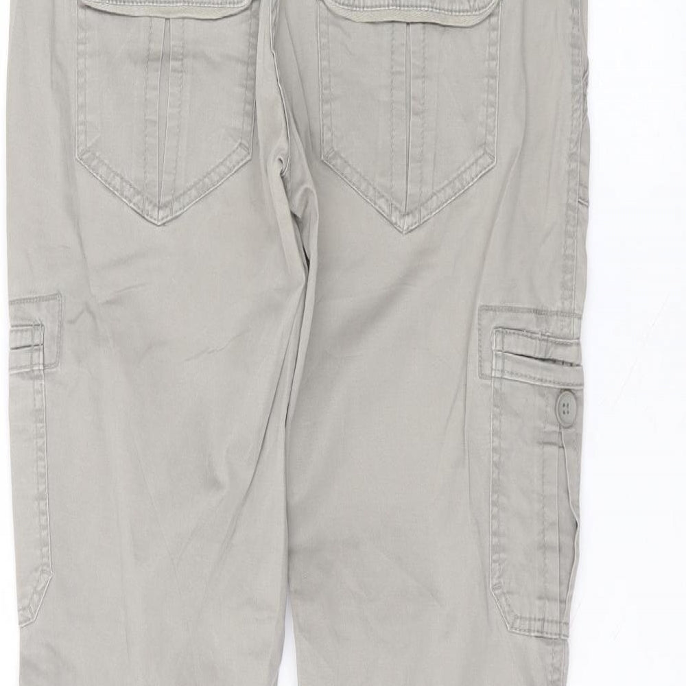 H&M Womens Brown  Cotton Skinny Jeans Size 8 L30 in Regular