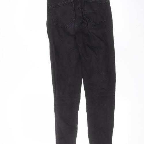 Denim & Co. Womens Black  Cotton Skinny Jeans Size 8 L28 in Regular