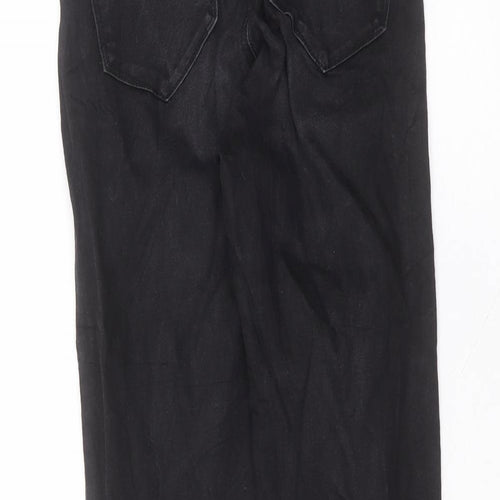 Denim & Co. Womens Black  Cotton Skinny Jeans Size 8 L28 in Regular